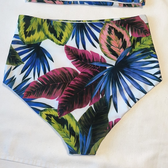 NWOT L*Space Rebel Electric Palm Bikini Top & Portia Electric Palm Bottom S - Picture 7 of 14